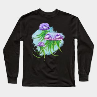 Tillandsia Airplant Jellyfish Bloom Long Sleeve T-Shirt